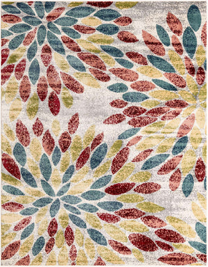 Multicolor 8' x 10' Sumter Rectangle Area Rug Contemporary Durable Easy Clean Carpet for Bedrooms, Living Areas, Dining, Office, Dorms for Sale at Rug Engine