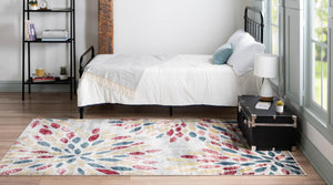 Multicolor 8' x 10' Sumter Rectangle Area Rug Contemporary Durable Easy Clean Carpet for Bedrooms, Living Areas, Dining, Office, Dorms for Sale at Rug Engine