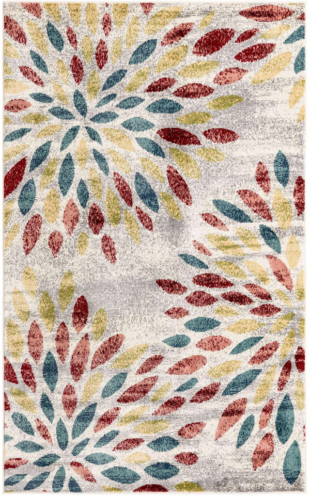 Multicolor 5' 1 x 8' Sumter Rectangle Area Rug Contemporary Durable Easy Clean Carpet for Bedrooms, Living Areas, Dining, Office, Dorms for Sale at Rug Engine