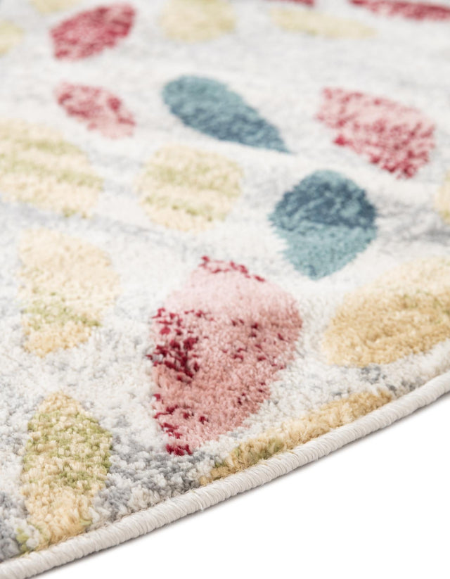 Multicolor 4' 1 x 4' 1 Sumter Round Area Rug Contemporary Durable Easy Clean Carpet for Bedrooms, Living Areas, Dining, Office, Dorms for Sale at Rug Engine