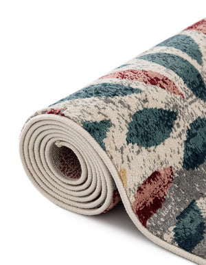 Multicolor 4' 1 x 4' 1 Sumter Round Area Rug Contemporary Durable Easy Clean Carpet for Bedrooms, Living Areas, Dining, Office, Dorms for Sale at Rug Engine