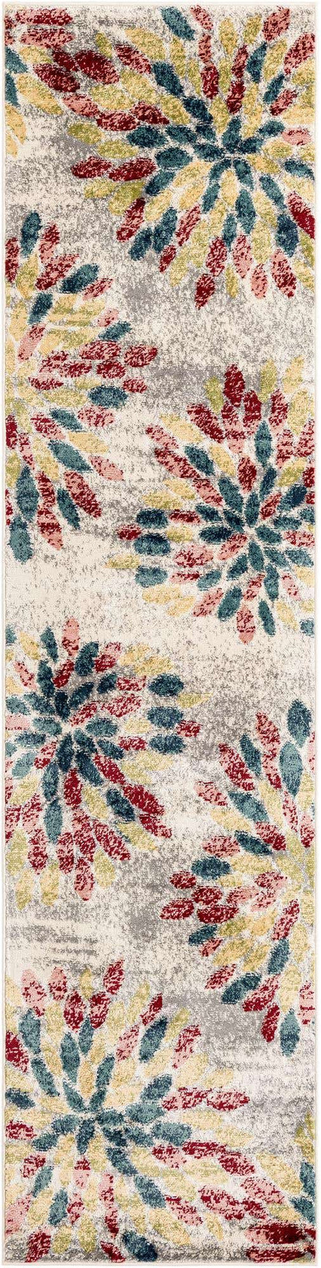 Multicolor 2' 7 x 10' Sumter Runner Area Rug Contemporary Durable Easy Clean Carpet for Bedrooms, Living Areas, Dining, Office, Dorms for Sale at Rug Engine