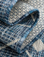 Blue 10' x 10' Outdoor Trellis Square Area Rug Weather Resistant for Patio, Deck, Terrace, Balcony, Porch Geometric Design Water Safe Outside Carpet for Sale at Rug Engine