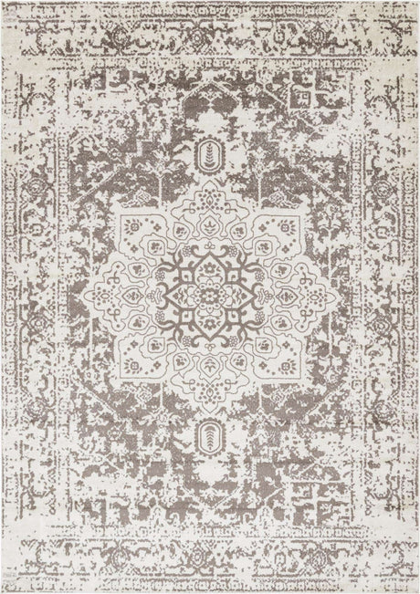 White 10' x 14' 1 Richmond Rectangle Area Rug Vintage Distressed Look Traditional Design Carpet for Unique Home Interior Design for Sale at Rug Engine