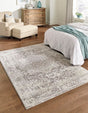White 10' x 13' 1 Richmond Rectangle Area Rug Vintage Distressed Look Traditional Design Carpet for Unique Home Interior Design for Sale at Rug Engine