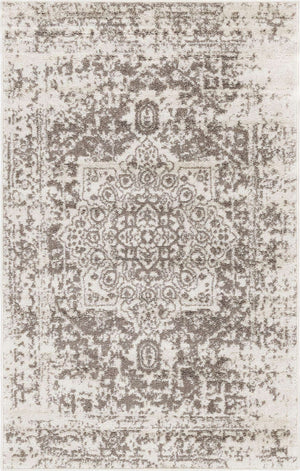 White 3' 1 x 5' 3 Richmond Rectangle Area Rug Vintage Distressed Look Traditional Design Carpet for Unique Home Interior Design for Sale at Rug Engine