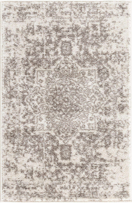 White 2' x 3' 1 Richmond Rectangle Area Rug Vintage Distressed Look Traditional Design Carpet for Unique Home Interior Design for Sale at Rug Engine