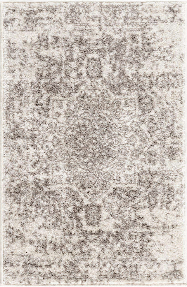 White 2' x 3' 1 Richmond Rectangle Area Rug Vintage Distressed Look Traditional Design Carpet for Unique Home Interior Design for Sale at Rug Engine