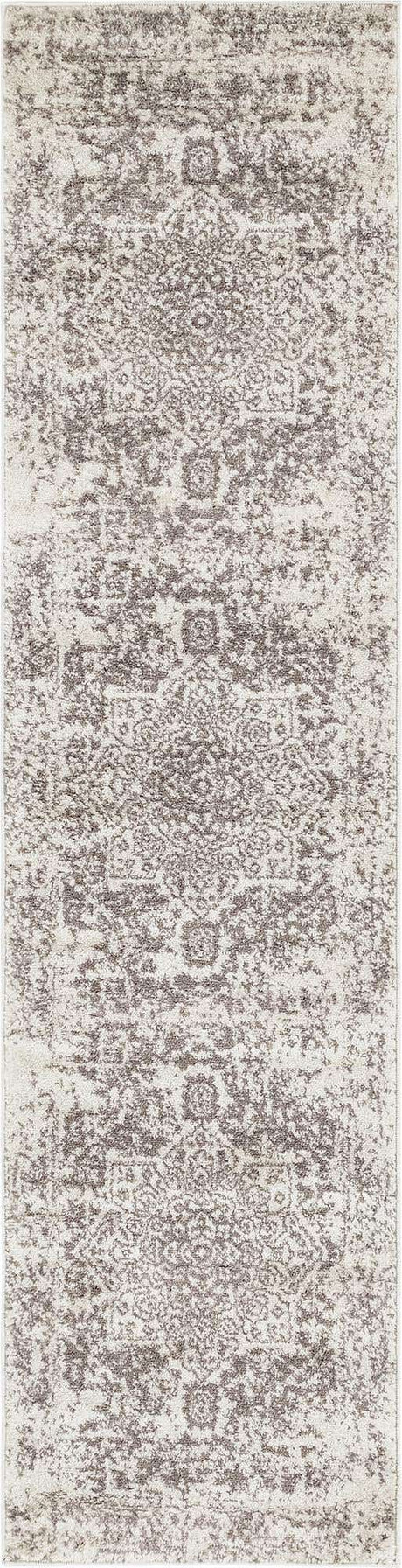 White 2' x 8' Richmond Runner Area Rug Vintage Distressed Look Traditional Design Carpet for Unique Home Interior Design for Sale at Rug Engine