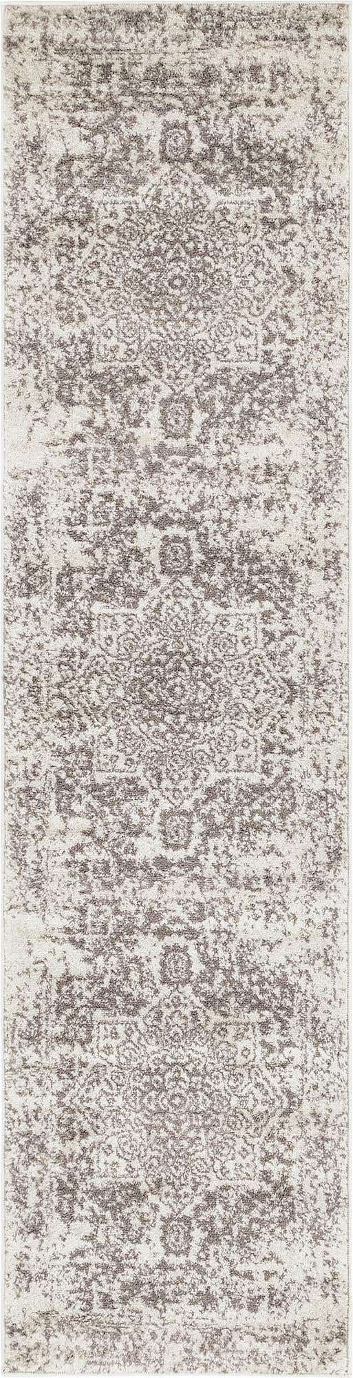 White 2' x 8' Richmond Runner Area Rug Vintage Distressed Look Traditional Design Carpet for Unique Home Interior Design for Sale at Rug Engine