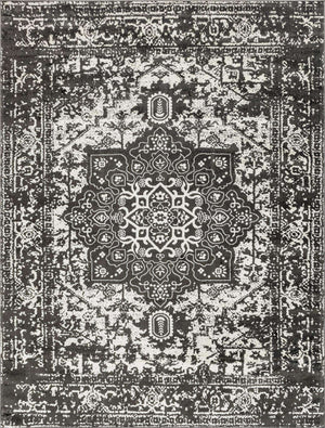Dark Gray 10' x 13' 1 Richmond Rectangle Area Rug Vintage Distressed Look Traditional Design Carpet for Unique Home Interior Design for Sale at Rug Engine