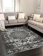 Dark Gray 10' x 14' 1 Richmond Rectangle Area Rug Vintage Distressed Look Traditional Design Carpet for Unique Home Interior Design for Sale at Rug Engine
