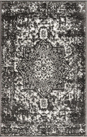 Dark Gray 2' x 3' 1 Richmond Rectangle Area Rug Vintage Distressed Look Traditional Design Carpet for Unique Home Interior Design for Sale at Rug Engine