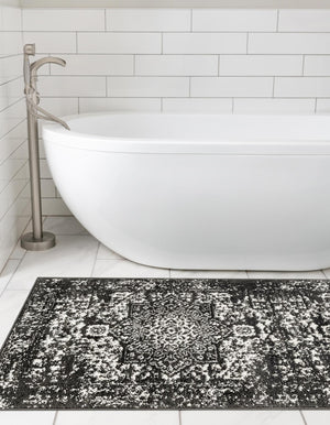 Dark Gray 2' x 6' 1 Richmond Runner Area Rug Vintage Distressed Look Traditional Design Carpet for Unique Home Interior Design for Sale at Rug Engine