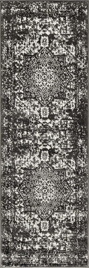 Dark Gray 2' x 6' 1 Richmond Runner Area Rug Vintage Distressed Look Traditional Design Carpet for Unique Home Interior Design for Sale at Rug Engine
