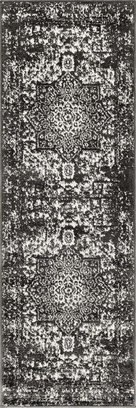 Dark Gray 2' x 6' 1 Richmond Runner Area Rug Vintage Distressed Look Traditional Design Carpet for Unique Home Interior Design for Sale at Rug Engine