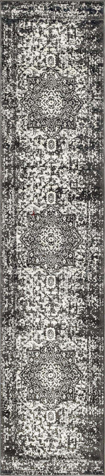 Dark Gray 2' 7 x 12' Richmond Runner Area Rug Vintage Distressed Look Traditional Design Carpet for Unique Home Interior Design for Sale at Rug Engine