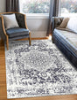 Blue 7' 1 x 10' Richmond Rectangle Area Rug Vintage Distressed Look Traditional Design Carpet for Unique Home Interior Design for Sale at Rug Engine