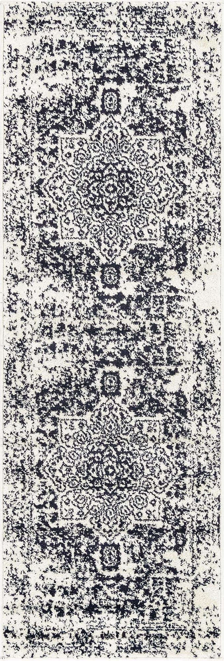 Blue 2' x 6' 1 Richmond Runner Area Rug Vintage Distressed Look Traditional Design Carpet for Unique Home Interior Design for Sale at Rug Engine
