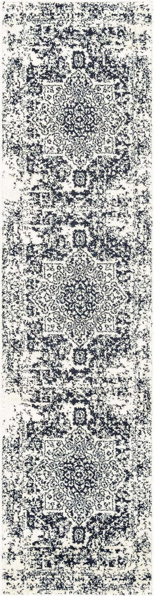 Blue 2' x 8' Richmond Runner Area Rug Vintage Distressed Look Traditional Design Carpet for Unique Home Interior Design for Sale at Rug Engine