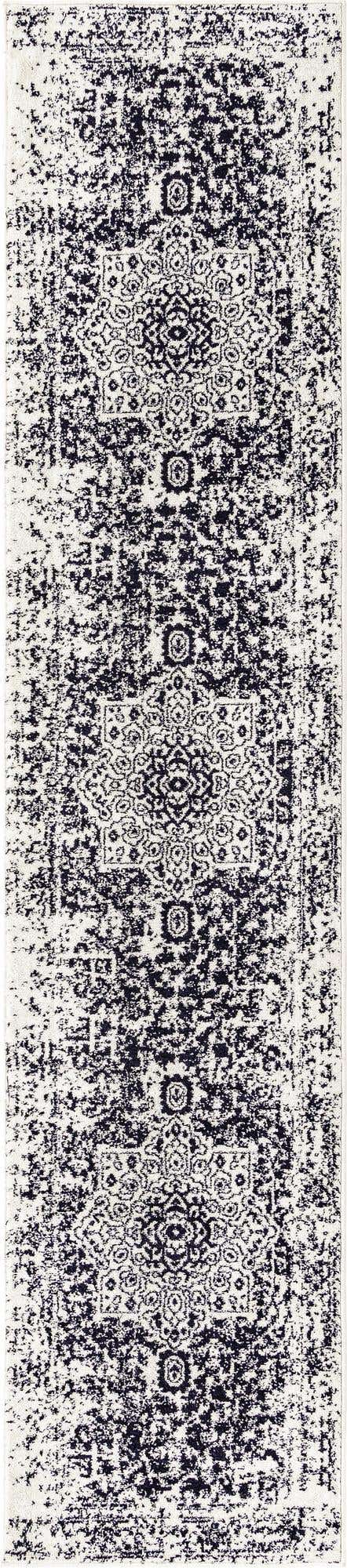 Blue 2' 7 x 12' Richmond Runner Area Rug Vintage Distressed Look Traditional Design Carpet for Unique Home Interior Design for Sale at Rug Engine