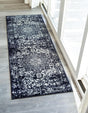 Navy Blue 2' x 8' Richmond Runner Area Rug Vintage Distressed Look Traditional Design Carpet for Unique Home Interior Design for Sale at Rug Engine