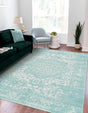 Aqua 3' 1 x 5' 3 Richmond Rectangle Area Rug Vintage Distressed Look Traditional Design Carpet for Unique Home Interior Design for Sale at Rug Engine