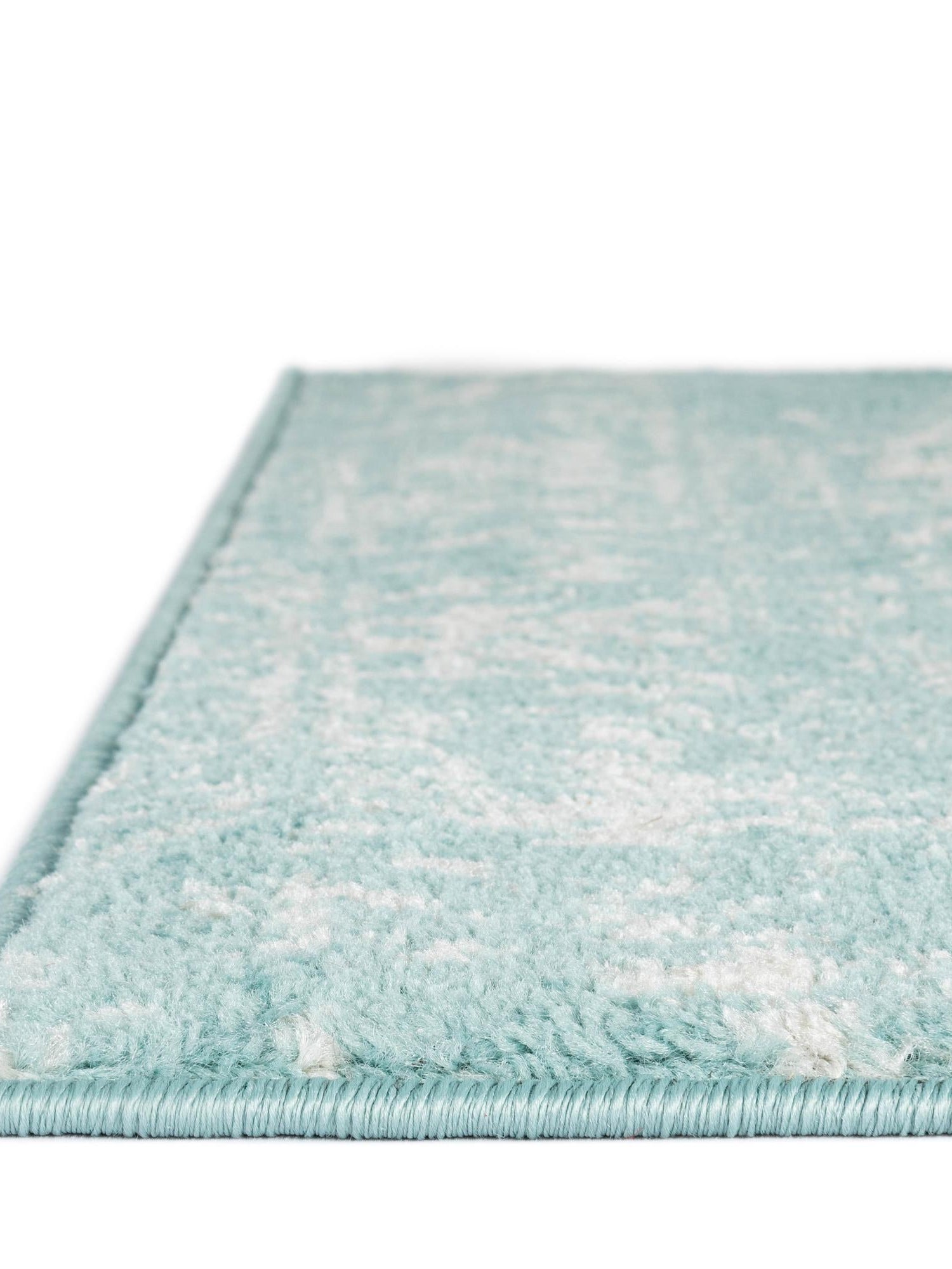 Aqua 5' 3 x 5' 3 Richmond Octagon Area Rug Vintage Distressed Look Traditional Design Carpet for Unique Home Interior Design for Sale at Rug Engine