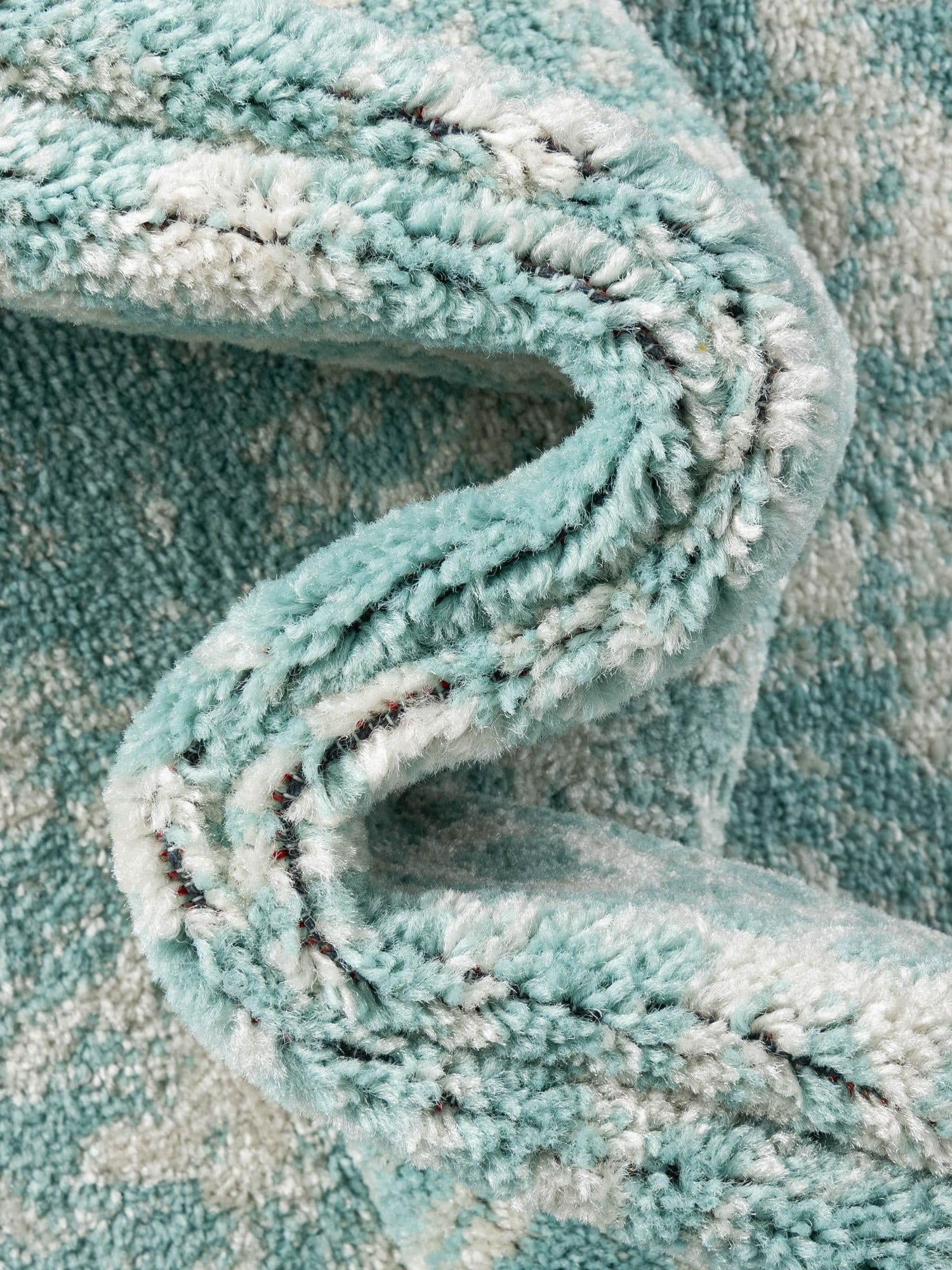 Aqua 5' 3 x 5' 3 Richmond Octagon Area Rug Vintage Distressed Look Traditional Design Carpet for Unique Home Interior Design for Sale at Rug Engine
