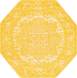 Yellow 5' x 5' Richmond Octagon Rug
