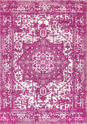 Purple 10' x 14' 1 Richmond Rectangle Area Rug Vintage Distressed Look Traditional Design Carpet for Unique Home Interior Design for Sale at Rug Engine