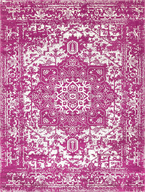 Purple 10' x 13' 1 Richmond Rectangle Area Rug Vintage Distressed Look Traditional Design Carpet for Unique Home Interior Design for Sale at Rug Engine