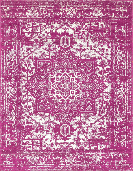 Purple 7' 10 x 10' Richmond Rectangle Area Rug Vintage Distressed Look Traditional Design Carpet for Unique Home Interior Design for Sale at Rug Engine