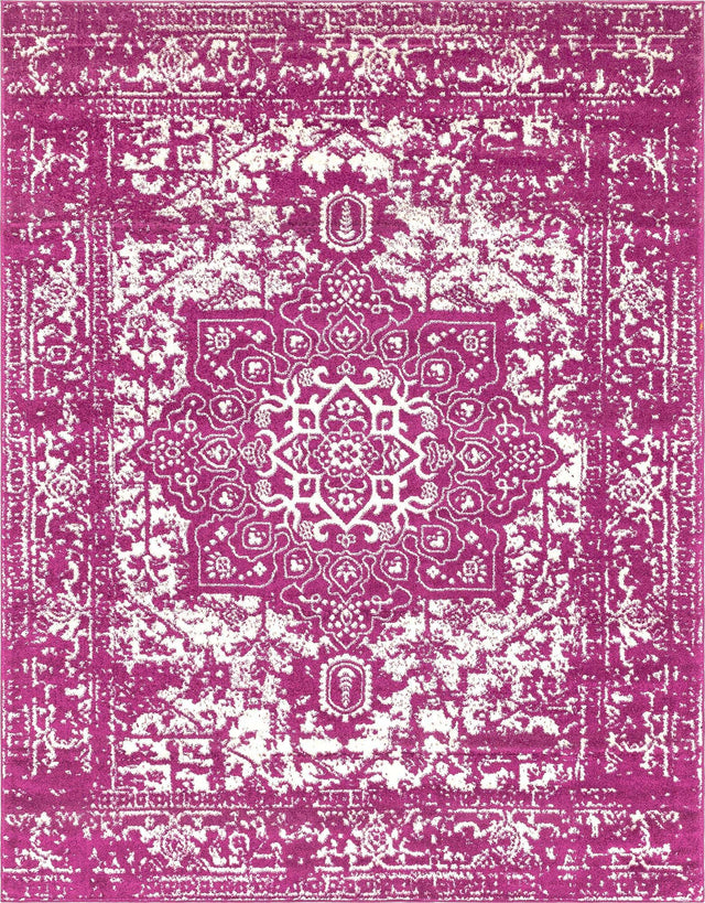 Purple 7' 10 x 10' Richmond Rectangle Area Rug Vintage Distressed Look Traditional Design Carpet for Unique Home Interior Design for Sale at Rug Engine