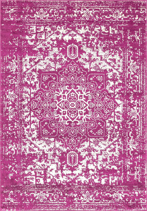 Purple 7' 1 x 10' Richmond Rectangle Area Rug Vintage Distressed Look Traditional Design Carpet for Unique Home Interior Design for Sale at Rug Engine