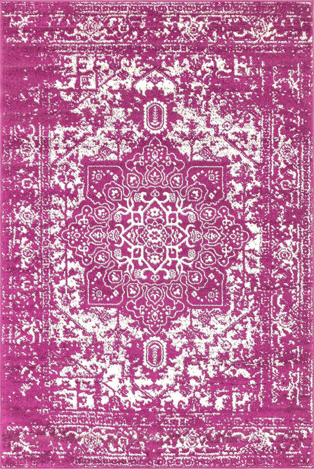 Purple 6' 1 x 9' Richmond Rectangle Area Rug Vintage Distressed Look Traditional Design Carpet for Unique Home Interior Design for Sale at Rug Engine