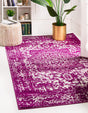 Purple 10' x 13' 1 Richmond Rectangle Area Rug Vintage Distressed Look Traditional Design Carpet for Unique Home Interior Design for Sale at Rug Engine