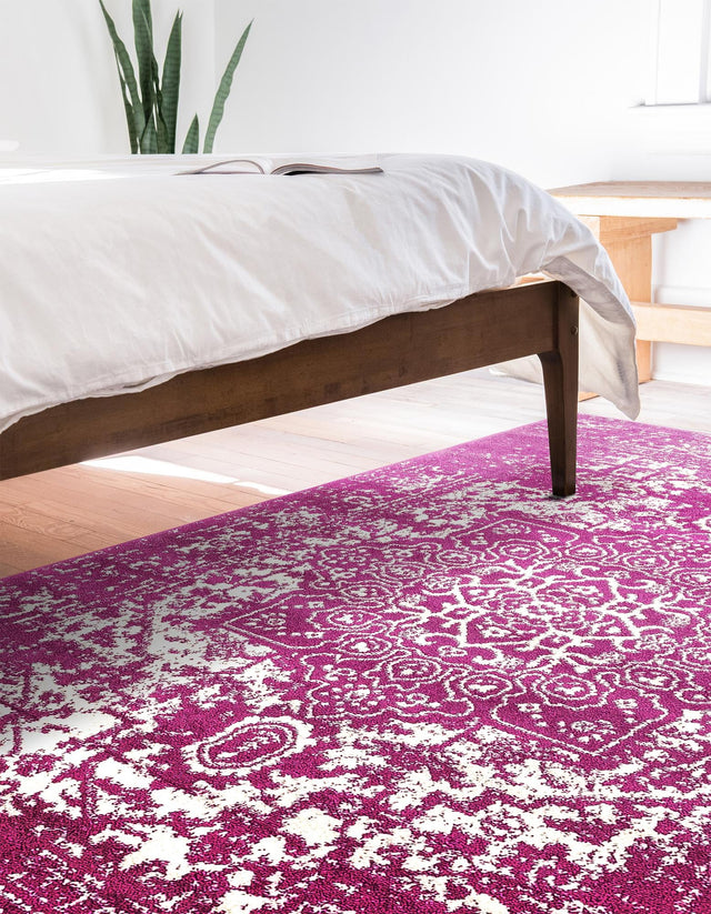 Purple 10' x 13' 1 Richmond Rectangle Area Rug Vintage Distressed Look Traditional Design Carpet for Unique Home Interior Design for Sale at Rug Engine