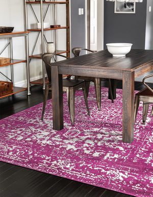 Purple 3' 1 x 5' 3 Richmond Rectangle Area Rug Vintage Distressed Look Traditional Design Carpet for Unique Home Interior Design for Sale at Rug Engine