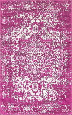 Purple 3' 1 x 5' 3 Richmond Rectangle Area Rug Vintage Distressed Look Traditional Design Carpet for Unique Home Interior Design for Sale at Rug Engine