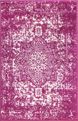Purple 2' x 3' 1 Richmond Rectangle Area Rug Vintage Distressed Look Traditional Design Carpet for Unique Home Interior Design for Sale at Rug Engine
