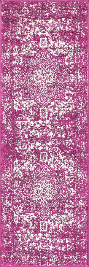 Purple 2' x 6' 1 Richmond Runner Area Rug Vintage Distressed Look Traditional Design Carpet for Unique Home Interior Design for Sale at Rug Engine