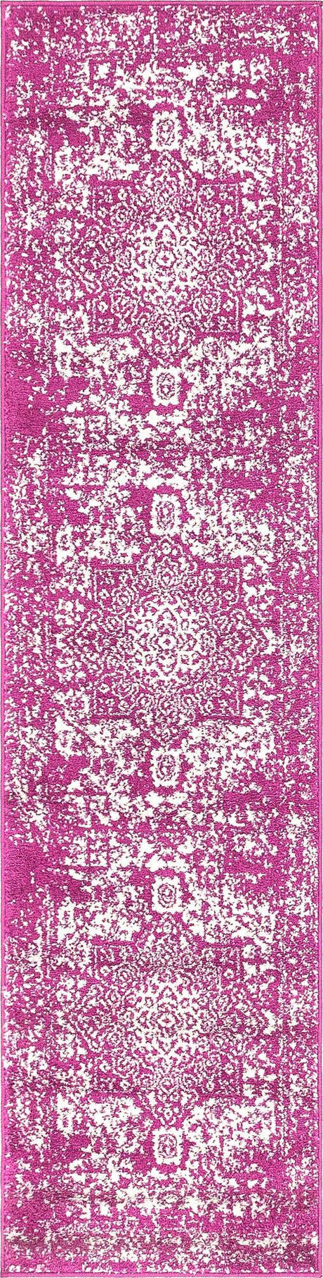 Purple 2' x 8' Richmond Runner Area Rug Vintage Distressed Look Traditional Design Carpet for Unique Home Interior Design for Sale at Rug Engine