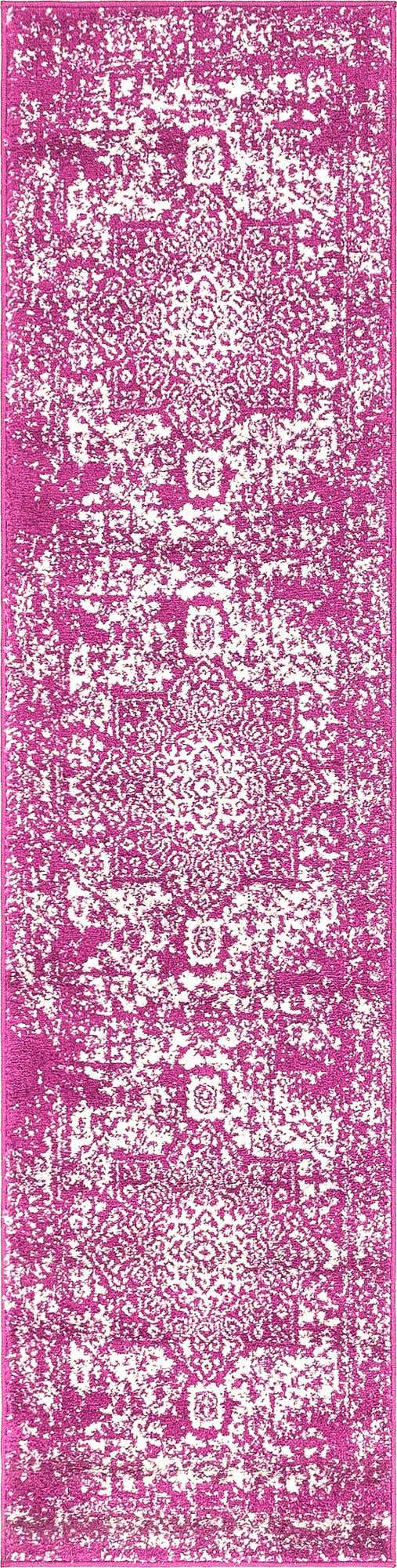 Purple 2' x 8' Richmond Runner Area Rug Vintage Distressed Look Traditional Design Carpet for Unique Home Interior Design for Sale at Rug Engine