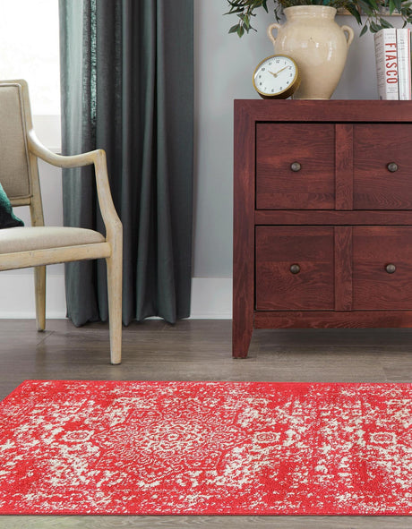 Pink 2' x 8' Richmond Runner Area Rug Vintage Distressed Look Traditional Design Carpet for Unique Home Interior Design for Sale at Rug Engine