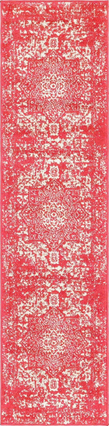 Pink 2' x 8' Richmond Runner Area Rug Vintage Distressed Look Traditional Design Carpet for Unique Home Interior Design for Sale at Rug Engine