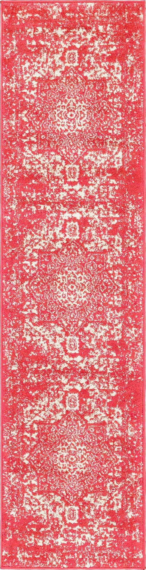 Pink 2' x 8' Richmond Runner Area Rug Vintage Distressed Look Traditional Design Carpet for Unique Home Interior Design for Sale at Rug Engine
