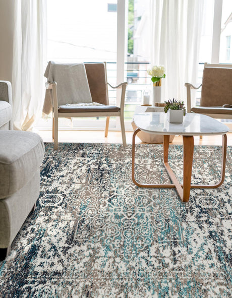Gray 2' x 3' 1 Richmond Rectangle Area Rug Vintage Distressed Look Traditional Design Carpet for Unique Home Interior Design for Sale at Rug Engine