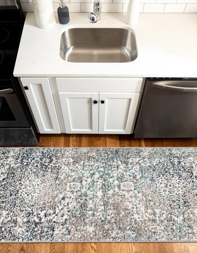 Gray 2' x 6' 1 Richmond Runner Area Rug Vintage Distressed Look Traditional Design Carpet for Unique Home Interior Design for Sale at Rug Engine