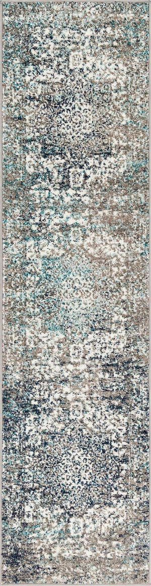 Gray 2' x 8' Richmond Runner Area Rug Vintage Distressed Look Traditional Design Carpet for Unique Home Interior Design for Sale at Rug Engine